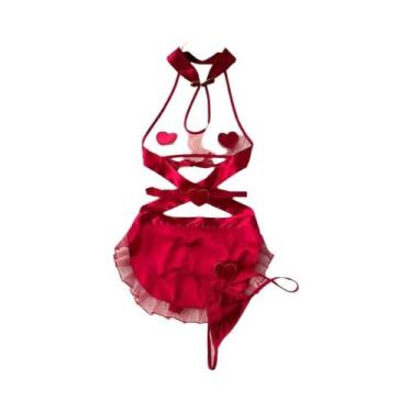 Imagem de Vestido Curto Vermelho Sexy E Justo Para O Natal, Lingerie Feminina, P