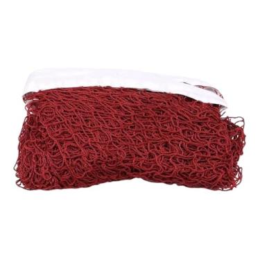 Imagem de Generic Rede de badminton somente malha rede de substituição para pátio ao ar livre jogos de praia pickleball crianças vôlei, Vermelho