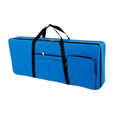 Imagem de Amagogo 61 Caixa de teclado Teclado Bolsa de teclado Oxford Backpack Acessórios anti -choques bolsa acolchoada portátil 40.16 "x16.54" x1.97 ", Azul