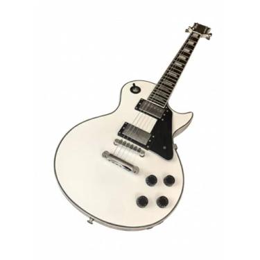 Imagem de Electric Guitar Black Gloss - Solid Mahogany Body & Neck Dual Humbuckers Gold Hardware for Beginners