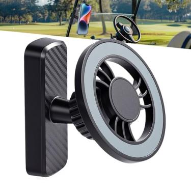 Imagem de Criamolo Suporte magnético de telefone para carrinho de golfe MagSafe iPhone 12-17 Series & Android, 20X fortes ímãs N52, serve para EZGO, Club Car, Yamaha, ícone, acessórios de carrinho de golfe