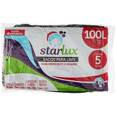 Imagem de STARLUX Saco Para Lixo Almofada De 100 Litros Preto Starlux 5 Unidades