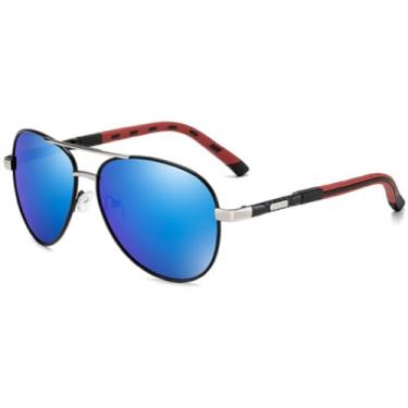 Imagem de JRLLFD Óculos de sol da moda masculinos polarizados com revestimento uv400 metal (2)