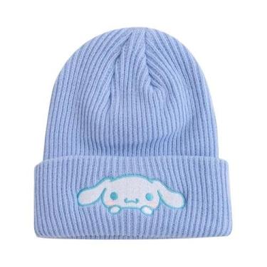 Imagem de Gorro De Inverno Tricotado Feminino Com Estampa Da Hello Kitty, Cinnam