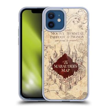 Imagem de Head Case Designs Capa de gel macio oficialmente licenciada por Harry Potter O Mapa do Maroto, Prisioneiro de Azkaban II, compatível com Apple iPhone 12 / iPhone 12 Pro