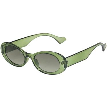 Imagem de Óculos de Sol Femininos com Armação Oval Pequena em Cores Candy, Proteção UV400, Ideais para Esportes ao Ar Livre, Corrida e Ciclismo, Verde