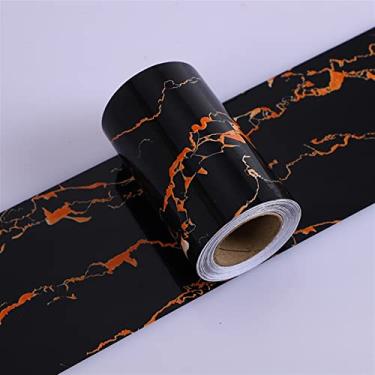 Imagem de GQQGSHOP Rolo autoadesivo de borda de papel de parede de 5 m, borda de moldagem de parede, adesivo de teto doméstico, borda de teto moldura de porta decoração interior linha da cintura (E,10 cm (L) x