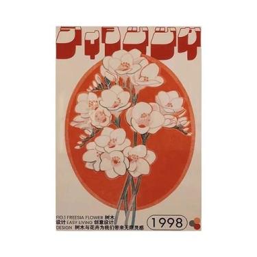 Imagem de Pôster De Arte De Parede Em Lona Vintage Com Gato Tigre Japonês E Toca