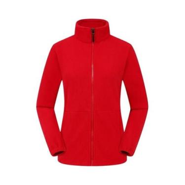 Imagem de Jaqueta Feminina De Inverno Corta-Vento Térmica De Fleece Polar Macia 