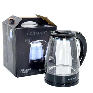 Imagem de Chaleira Elétrica De Vidro Be Smart Chá Café Leite Quente Bscv100 Cm12