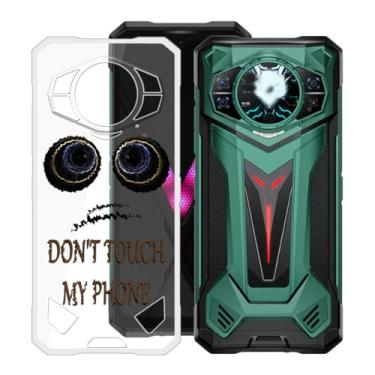 Imagem de KJYFOANI Capa para Doogee S200 Ultra (6,7 polegadas), capa de proteção TPU de silicone macio transparente, capa antiqueda à prova de choque, capa traseira ultrafina para - Don't Touch Me A