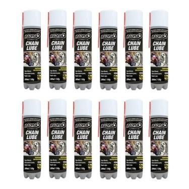 Imagem de Lubrificante Óleo Spray Corrente Transmissão De Motos 12uni - RADNAQ