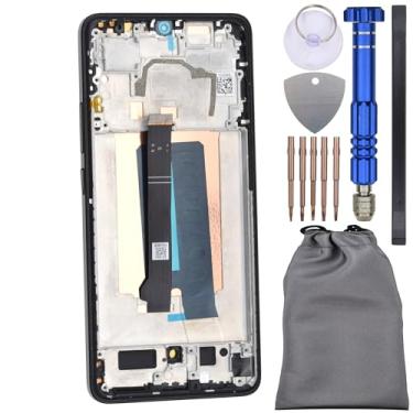 Imagem de Digitalizador de tela sensível ao toque com moldura para Xiaomi Poco X6 Pro Preto 6.67