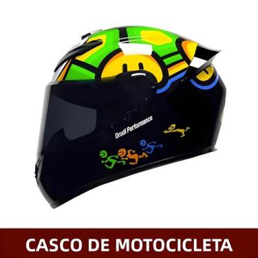 Imagem de Capacete De Motocicleta Retro Unissex Para Inverno Com Estampa De Poá,