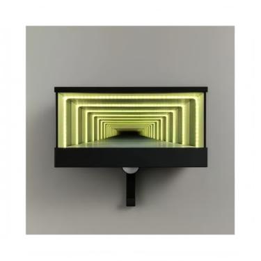 Imagem de ZFFACAIOW Suporte de chave para parede, gancho de garagem Infinity com luzes LED, suporte de gancho espelhado para entusiastas de carros, presente exclusivo de decoração de casa para homens e amantes