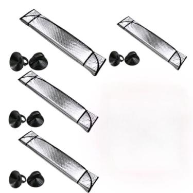 Imagem de Protetor Solar Para-brisa Painel De Carro Corta Sol Quebra Tapa Para Carros Universal 130x60cm(4 peças(leve mais pague menos))