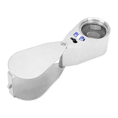 Imagem de Acouto Lupa Elétrica 40X para Reparo de Relógios e Inspeção de Joias, Lente Compacta e Portátil Com Bateria