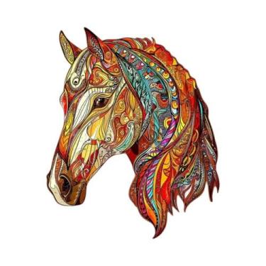 Imagem de Quebra-Cabeça De Madeira Sênior Em Forma De Cavalo, Presente Único Par