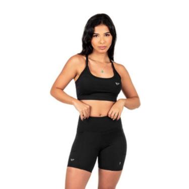 Imagem de Conjunto Top E Short Tela Com Bolso Para Corrida Fitness-Feminino