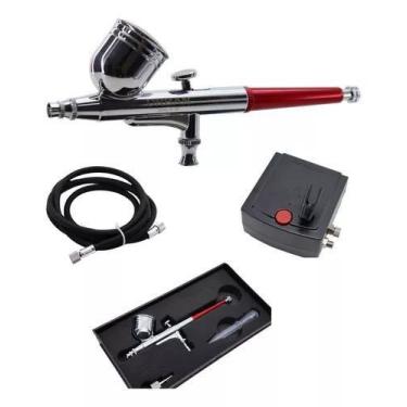 Imagem de Kit Aerógrafo 0.3mm/7ml Com Mini Compressor - URBAN