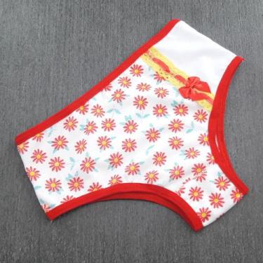 Imagem de Calcinha Infantil Amoreco Cor:Viés Vermelho/EstampVarTamanho:GG - Tern