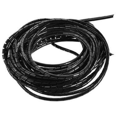 Imagem de EVGATSAUTO Envoltório de Cabo Espiral de 10 M, Organizador de Gerenciamento de Fios para PC TV Home Office, Com 6 Mm de Diâmetro para Proteger e Ocultar Fios