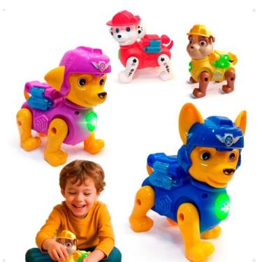 Imagem de Kit Patrulha Canina Brinquedo De Movimento Automático - GBG STORE