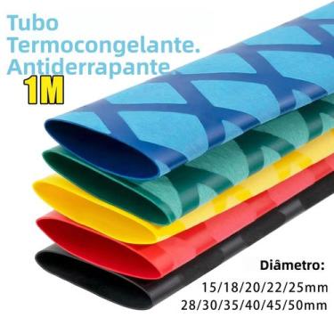 Imagem de Tubo Termoencolhível Antiderrapante De 5 Cores 1M Para Isolamento Elét