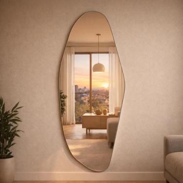 Imagem de Espelho 150X40cm Corpo Inteiro Decorativo Para Quarto Banheiro Sala Cl