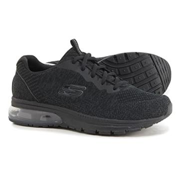 Imagem de Skechers Tênis de corrida feminino rígido adorável, Preto/preto, 37