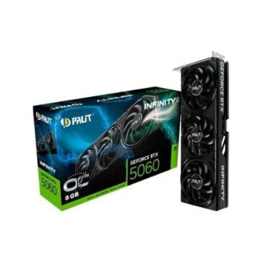 Imagem de Placa de Vídeo Palit RTX 5060 Infinity 3 OC NVIDIA, 8GB GDDR7, FP4 e DLSS 4-NE75060T19P1-GB2063S-Unissex
