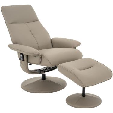 Imagem de Poltrona De Massagem Reclinável Com Apoio Para Pés Holmes R01 Pu Fendi