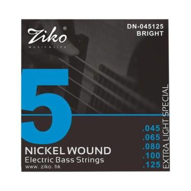 Imagem de Conjunto De Cordas Para Baixo Elétrico, 4/5/6 Cordas, Liga Hexagonal D