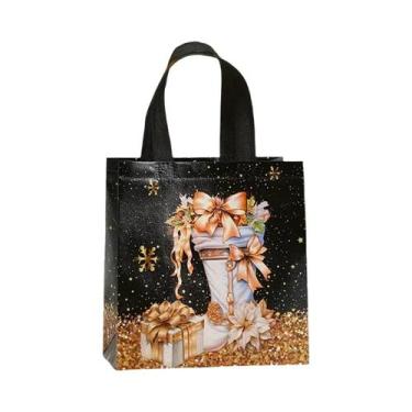Imagem de Bolsas De Presente De Natal Com Boneco De Neve, 8 Peças, Sacolas De Na