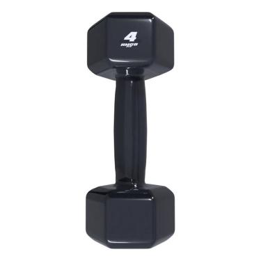 Imagem de Halter Peso 4 Kg Emborrachado Treino Unitario Sextavado Cor