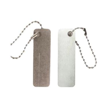 Imagem de Afiador De Anzóis Portátil De Metal Com Pedra De Amolar E Chaveiro  Fe