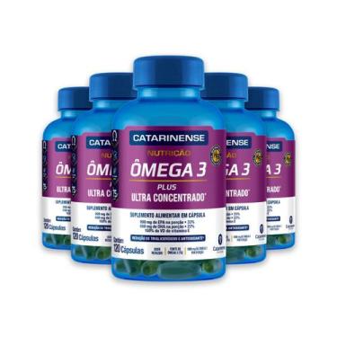 Imagem de Kit 5 Ômega 3 Plus Ultra Concentrado Catarinense 120 Cápsulas