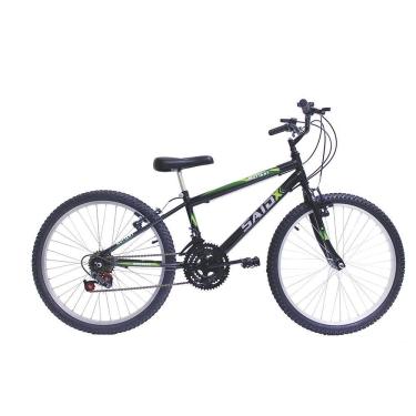Imagem de Bicicleta Aro 24 Masculina Infantil 18 Marchas Said-x Preto