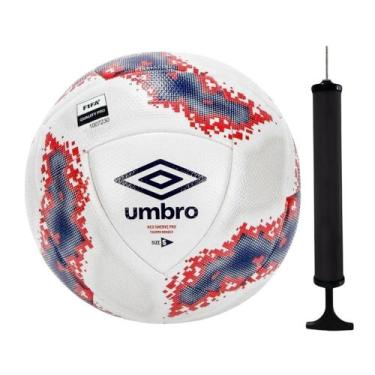 Imagem de Kit Bola Campo Umbro Neo Swerve Pro + Bomba de Ar - Branco 5, Branco, 