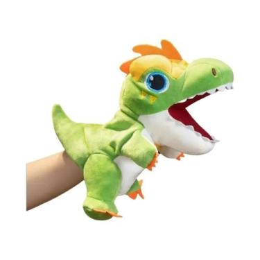 Imagem de Fantoche De Pelúcia Tiranossauro Rex Para Crianças, Acessório Interati