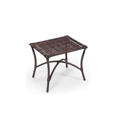 Imagem de Mesa De Canto E Centro Sauipe Modelo Em Fibra Sintética Resistente Para Deck Alpendre Varandas