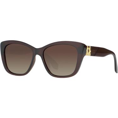 Imagem de Óculos de Sol Feminino Com Proteção UV 400 Filtro Polarizado Detalhes de Metal Dourado Moderno 20068-Feminino