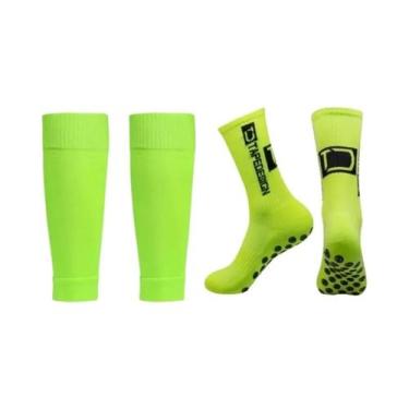 Imagem de Meias De Futebol Antiderrapantes E Resistentes Ao Odor Com Protetores 