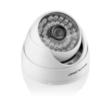 Imagem de Câmera De Segurança Dome Multilaser 720p, 2.8mm, 24 Leds, Branca, Ip66 - Se140