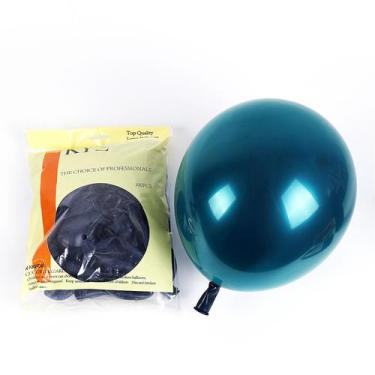 Imagem de Balões de látex de 12 polegadas, 50 unidades, verdes e pretos mais gro