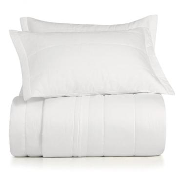 Imagem de Jogo De Colcha Queen 3 Peças Altenburg Algodão Lux 200 Fios Branco