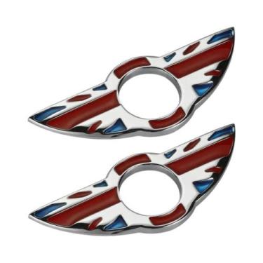 Imagem de Adesivos De Cobertura Para Trava De Porta Do Mini Cooper S JCW, 2 Peça