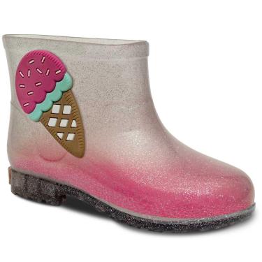 Imagem de Bota Galocha Moda Infantil Nº 21ao26 Botinha Feminina 09.39-Feminino