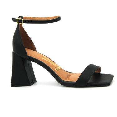 Imagem de Sandalia Feminina Vizzano 6464.102 Calcanhar Fechado Bico Quadrado Sal