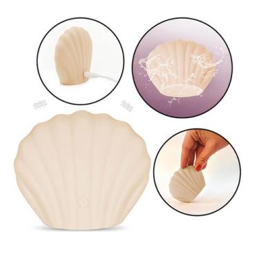 Imagem de Massageador Concha Portátil Recarregável 10 Modos De Vibração IPX6 - N